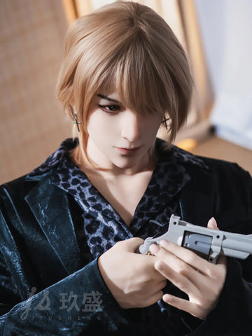 S4279—185cm/6ft1-45kg Finn 7.09in Dildo Realistic Femboy Sex Doll with Soft Silicone Body - Jiusheng Doll
