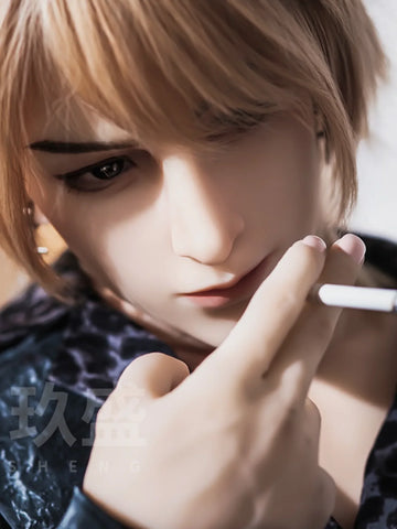 S4279—185cm/6ft1-45kg Finn 7.09in Dildo Realistic Femboy Sex Doll with Soft Silicone Body - Jiusheng Doll