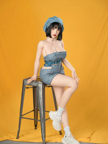 S166-Kyla Big Boobs Short Hair Silicone Sex Doll-165cm/5ft4