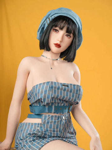 S166-Kyla Big Boobs Short Hair Silicone Sex Doll-165cm/5ft4