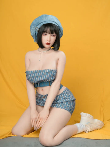 S166-Kyla Big Boobs Short Hair Silicone Sex Doll-165cm/5ft4