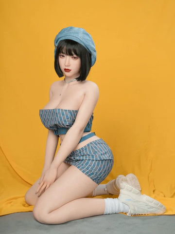 S166-Kyla Big Boobs Short Hair Silicone Sex Doll-165cm/5ft4