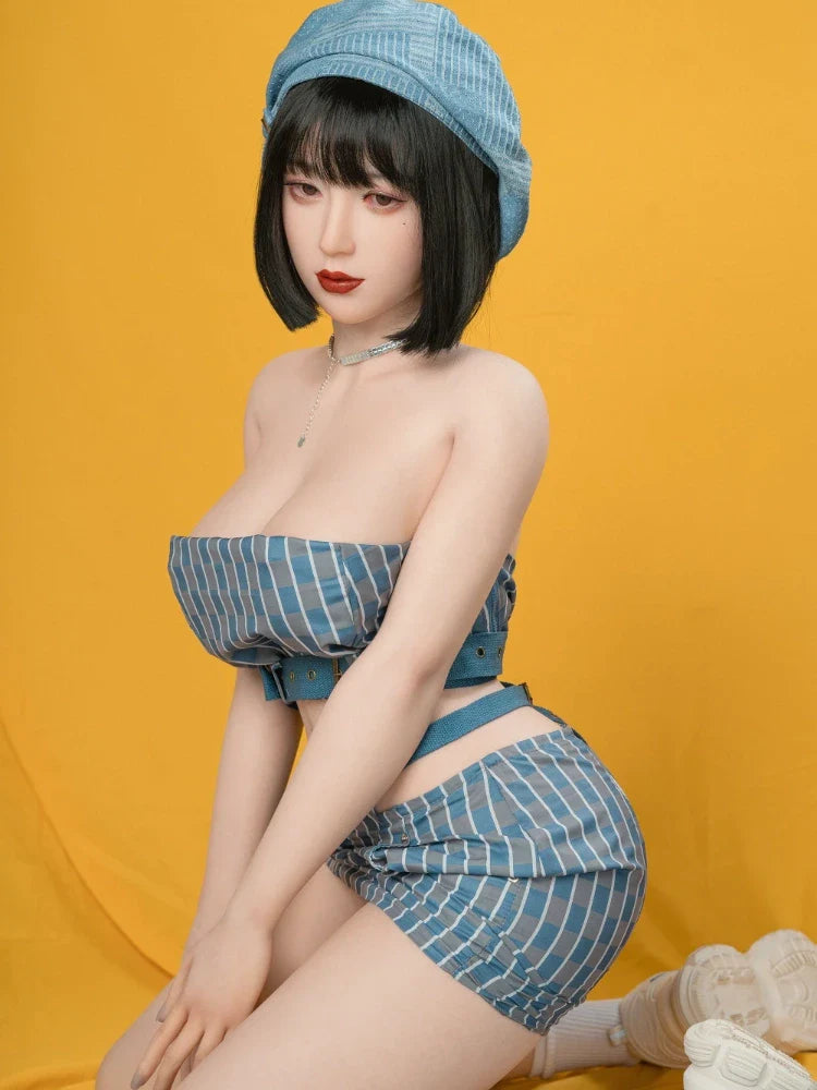 S166-Kyla Big Boobs Short Hair Silicone Sex Doll-165cm/5ft4