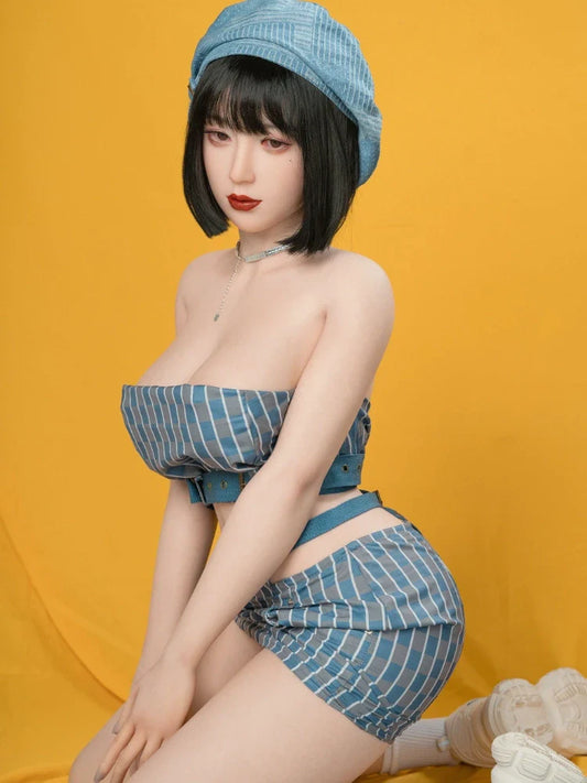 S166-Kyla Big Boobs Short Hair Silicone Sex Doll-165cm/5ft4
