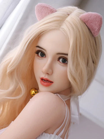 F42 ROS Free Hair Impants  Real Oral Movable Jaw Silicone Sex Doll Head   | SY Doll