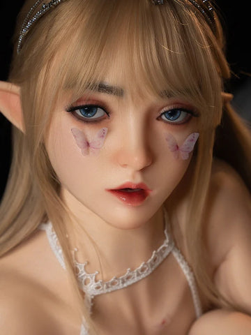 F41 ROS Free Hair Impants  Real Oral Movable Jaw Silicone Sex Doll Head   | SY Doll