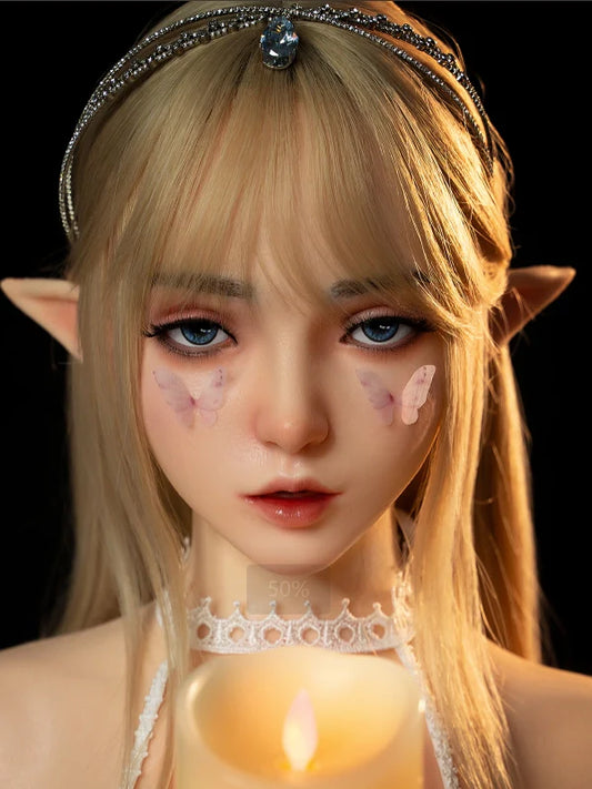 F41 ROS Free Hair Impants  Real Oral Movable Jaw Silicone Sex Doll Head   | SY Doll