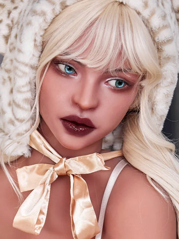 F40 ROS Free Hair Impants  Real Oral Movable Jaw Silicone Sex Doll Head   | SY Doll