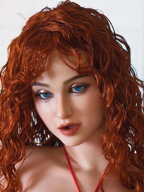 F38 ROS Free Hair Impants  Real Oral Movable Jaw Silicone Sex Doll Head   | SY Doll