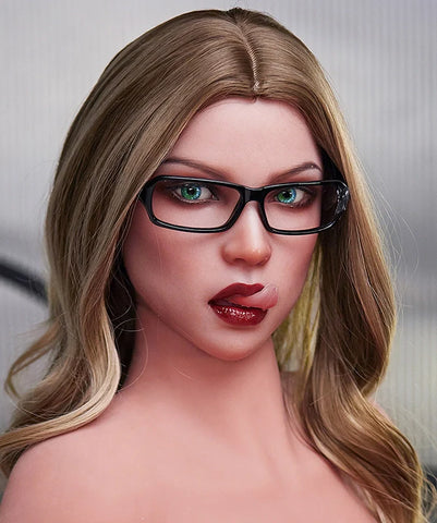 F36 ROS Free Hair Impants  Real Oral Movable Jaw Silicone Sex Doll Head   | SY Doll