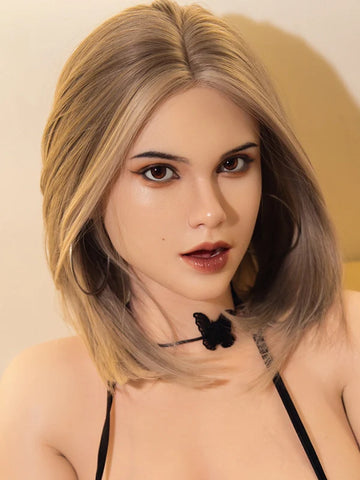 F20 ROS Free Hair Impants  Real Oral Movable Jaw Silicone Sex Doll Head   | SY Doll