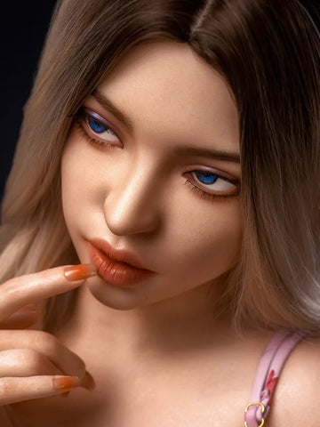 F18 ROS Free Hair Impants  Real Oral Movable Jaw Silicone Sex Doll Head   | SY Doll