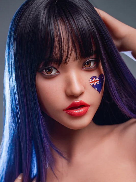 F10 ROS Free Hair Impants  Real Oral Movable Jaw Silicone Sex Doll Head   | SY Doll