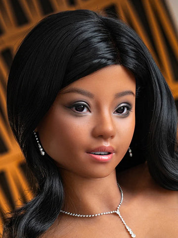 F9 ROS Free Hair Impants  Real Oral Movable Jaw Silicone Sex Doll Head   | SY Doll