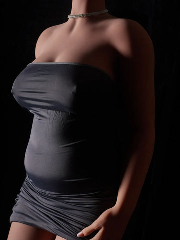 H3-Black- TPE Biggest BBW Sex Doll Torso with Chubby Belly Climax Doll Classic｜(72.8lbs)