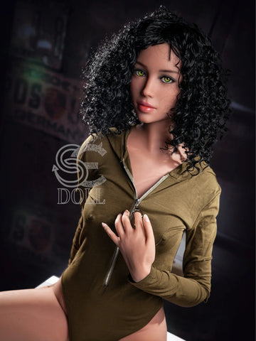 S3809-B Cup TPE Sexy Small Breasts Latin Girl Curly Hair Sex Doll｜SE Doll 166cm(5ft5)-34.5kg