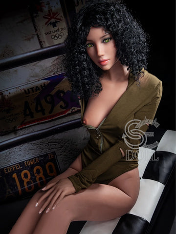 S3809-B Cup TPE Sexy Small Breasts Latin Girl Curly Hair Sex Doll｜SE Doll 166cm(5ft5)-34.5kg