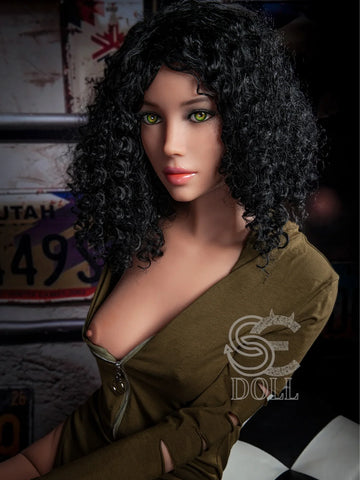 S3809-B Cup TPE Sexy Small Breasts Latin Girl Curly Hair Sex Doll｜SE Doll 166cm(5ft5)-34.5kg
