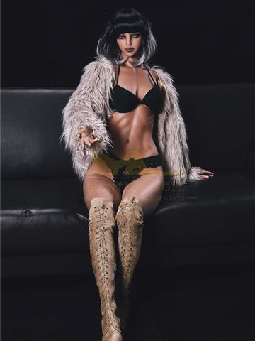 S1363-Emily Black Sex Doll｜Irontech Doll-168cm(5.5ft) D Cup
