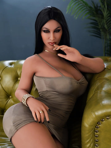 S3496-Black TPE Celebrity BBW Big Ass Sex Doll For Men | 6YE 157cm/5ft1 E Cup