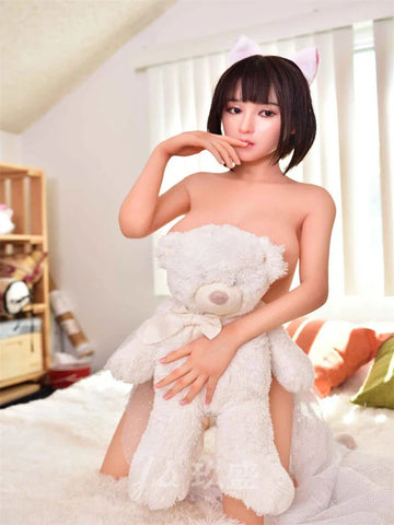 S4255— Emiko 150cm/4ft9 31kg Asian Chubby School Girl D-Cup BBW Sex Doll