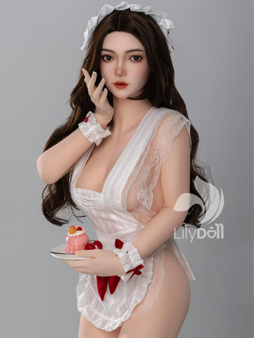 S4151—158cm/5ft2-34kg D Cup TPE Body + Silicone Head Asian Dessert Maid Sex Doll | LilyDoll