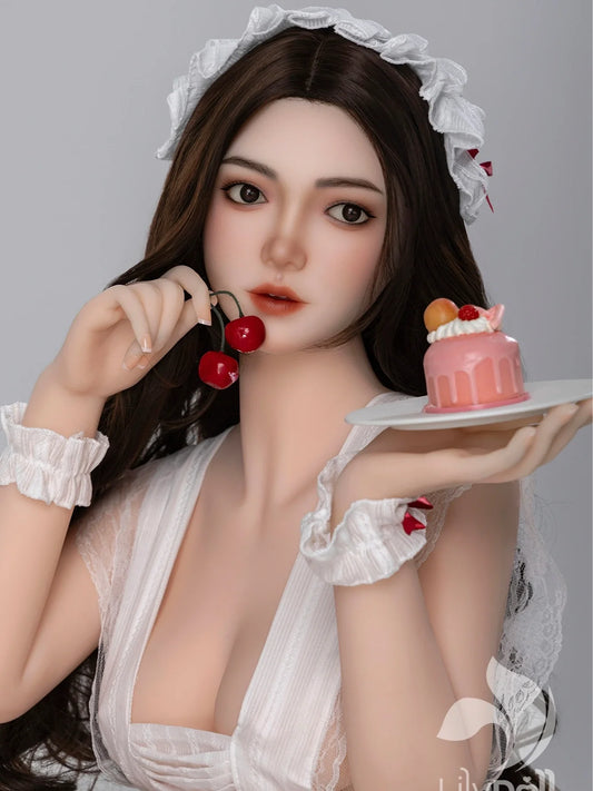 S4151—158cm/5ft2-34kg D Cup TPE Body + Silicone Head Asian Dessert Maid Sex Doll | LilyDoll
