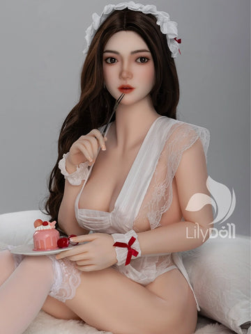 S4151—158cm/5ft2-34kg D Cup TPE Body + Silicone Head Asian Dessert Maid Sex Doll | LilyDoll