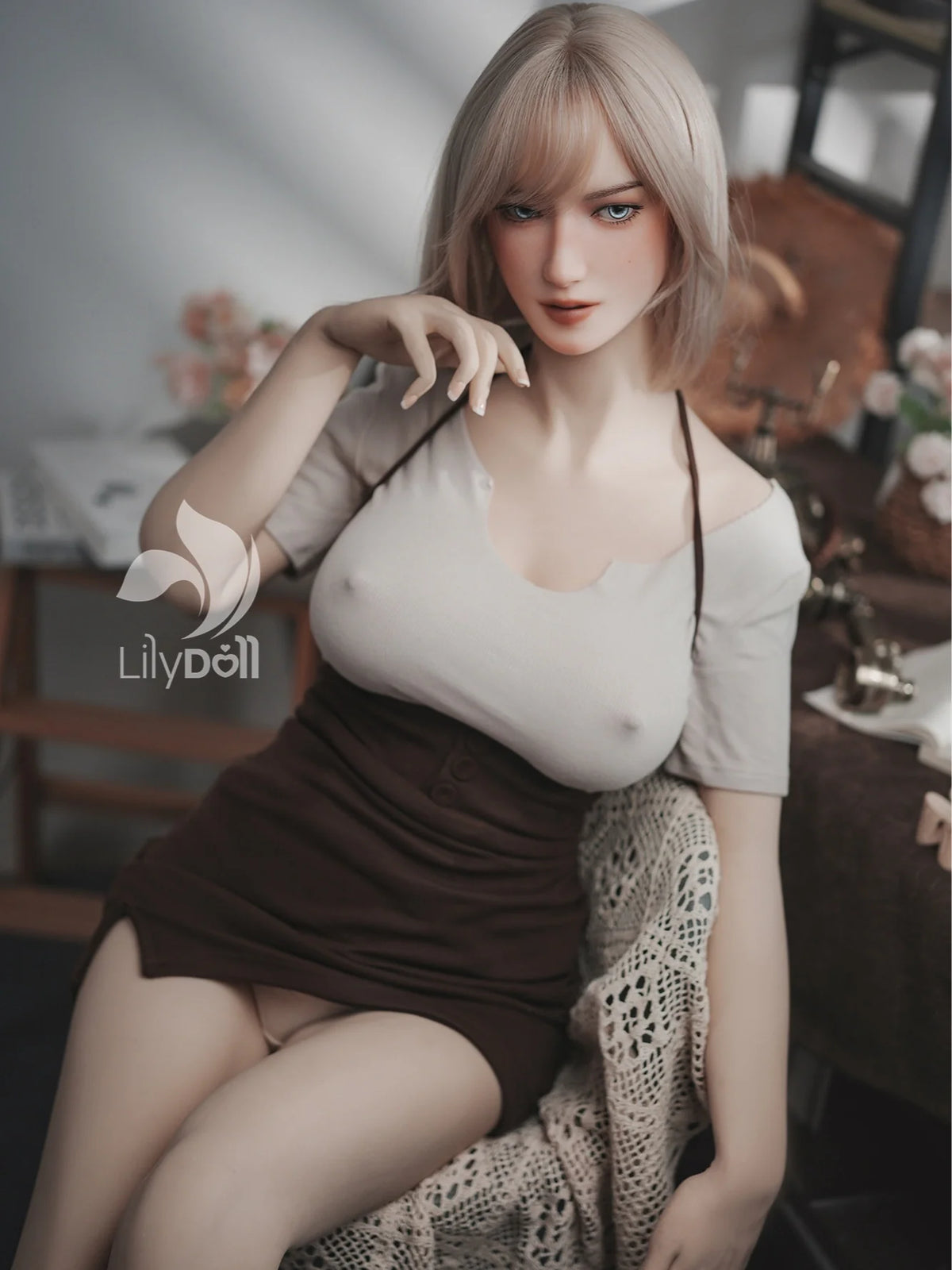 S4142K—168cm/5ft5-41kg F Cup TPE Body + Silicone Head Sex Doll【IN STOCK USA】 | LilyDoll