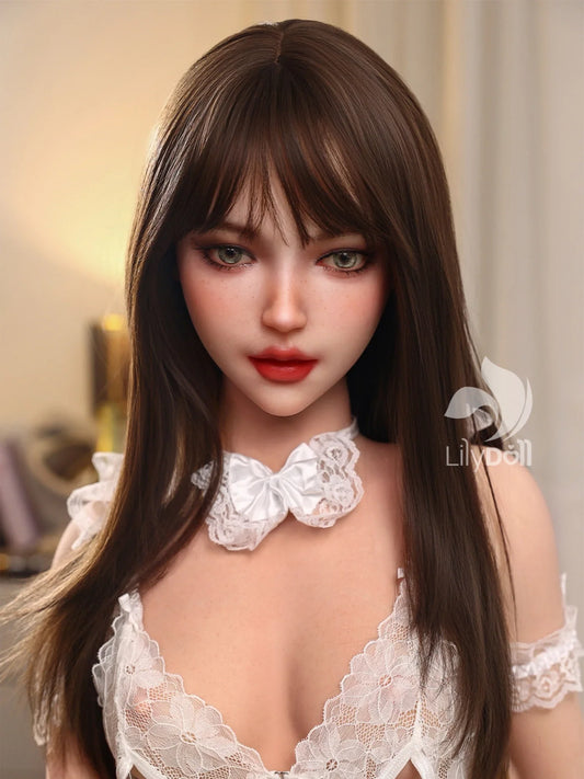 S4116—159cm/5ft2-40kg B Cup Asian Sex Doll TPE Body + Silicone Head - LilyDoll