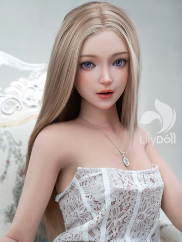 S4115—159cm/5ft2-40kg B Cup Asian Sex Doll TPE Body Silicone Head - LilyDoll
