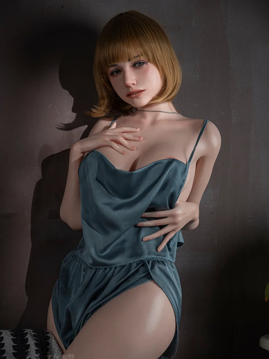 S4266—152cm/4ft11-30.6kg E Cup Silicone Realistic Full Size BBW Sex Doll | Jiusheng Doll