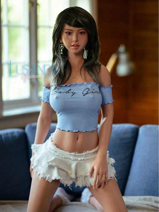 S4180-161cm(5ft3)-37kg Naomi D Cup Silicone ROS Best Big Tits Asian Life Size Sex Doll丨Lusandy doll