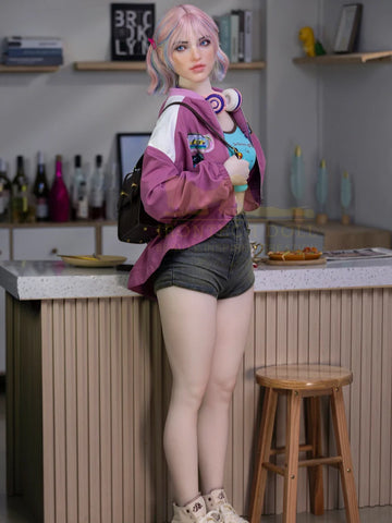 S1474- Flat Cheast Silicone Head Sex Doll｜Irontech Doll-162cm(5.3ft) A Cup