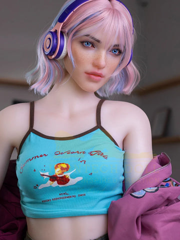 S1474- Flat Cheast Silicone Head Sex Doll｜Irontech Doll-162cm(5.3ft) A Cup