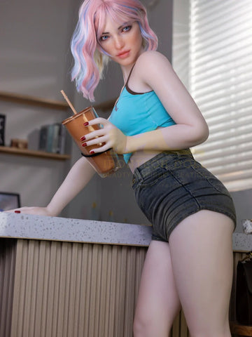 S1474- Flat Cheast Silicone Head Sex Doll｜Irontech Doll-162cm(5.3ft) A Cup