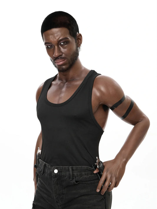 S1493-Femboy Ebony Male Silicone Sex Doll -Irontech Doll-176cm-40kg