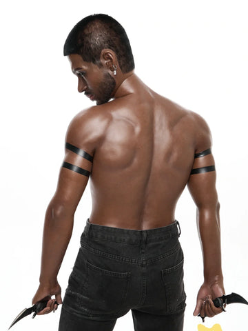 S1493-Femboy Ebony Male Silicone Sex Doll -Irontech Doll-176cm-40kg