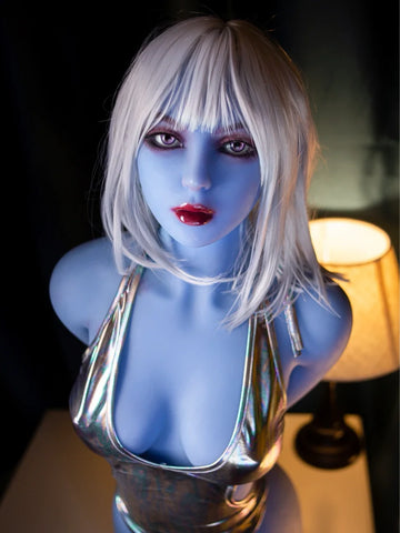 S3118 Small Breast Blue Alien TPE Sex Doll | Aibei 158cm-31.25kg C Cup