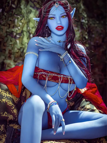 S3110 Alien Blue Elves TPE Sex Doll | Aibei 158cm-33kg E Cup