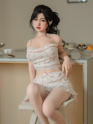 S608-159cm/5ft2 Silicone Sex Doll Yufan E Cup Petite Asian Beauty with Black Hair｜Starpery Doll