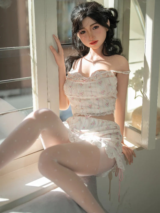 S608-159cm/5ft2 Silicone Sex Doll Yufan E Cup Petite Asian Beauty with Black Hair｜Starpery Doll