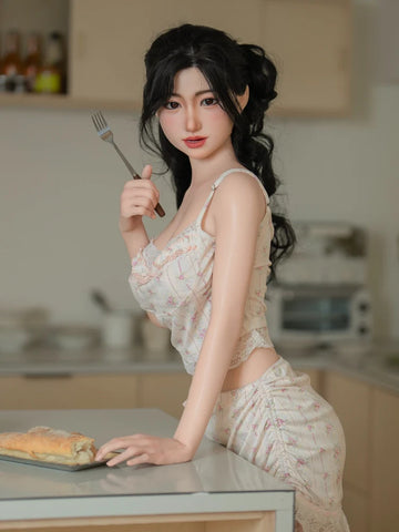 S608-159cm/5ft2 Silicone Sex Doll Yufan E Cup Petite Asian Beauty with Black Hair｜Starpery Doll