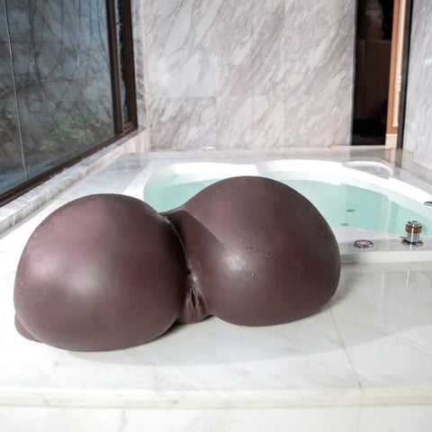 M36-(83lb) Coco-Sucking Doggy Style Big Booty Ebony Obese BBW Black Sex Doll Torso Realistic Biggest Ass Sex Toy