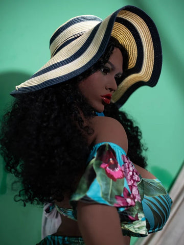 S3498-Ebony Black BBW TPE Huge Tit Sex Doll | 6YE 165cm/5ft5-50kg N Cup