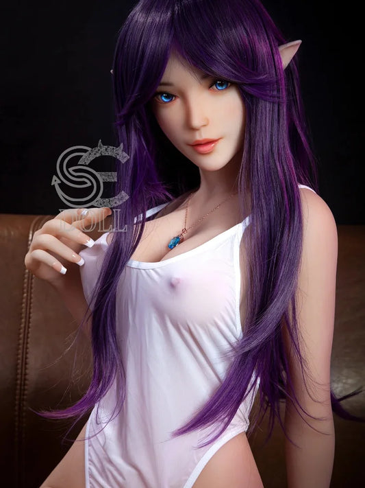 S3849-Olivia E Cup TPE Purple Hair Elf Girl Sex Doll｜SE Doll 151cm(4ft9)-25kg