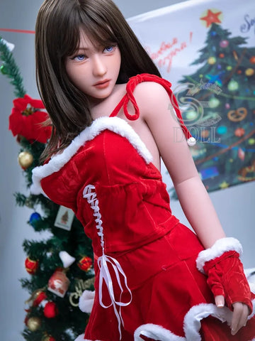 F866-153cm-29.5kg Yuuka F Cup TPE Christmas Giapponese Sottile Del Sesso  | SE Doll