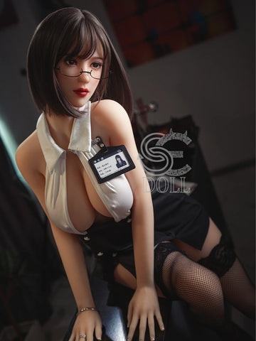 S3756-Queena F Cup TPE Mature Chinese Glasses Girl Big Boobs Sex Doll｜SE Doll 161cm(5ft3)-35kg