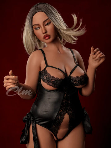 S39-159cm(5ft2)-46kg E Cup Lillian Black Sexy Full Bodied Woman Big Breasts Chinese Silicone Life Size Realistic Sex Doll| Climax Doll Ultra