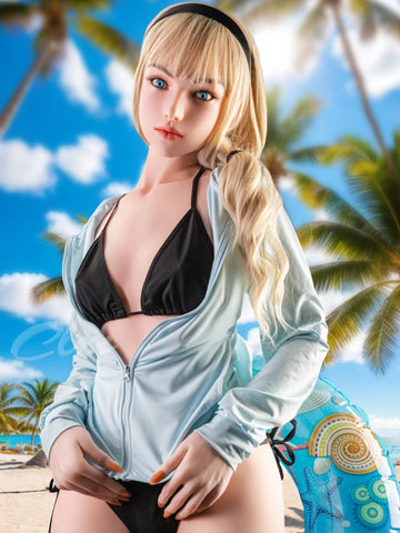 S27-Cup Gali Flat Cheast Realistic Teen Silicone Sex Doll Climax Doll Ultra丨157cm(5.15ft)-35kg D